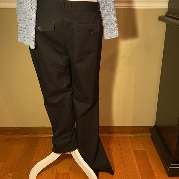 Anne Taylor Loft Black Size 6 Women’s Straight Leg Pleated Pants - Picture 4 of 6